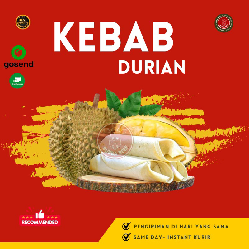 

Kebab Durian isi 6 pcs | Kebab Duren Enak | Kebab Isi Selai Durian | Cemilan Duren | Jajanan Duren | Snack Durian | Camilan Frozen | Makanan Beku Olahan Durian