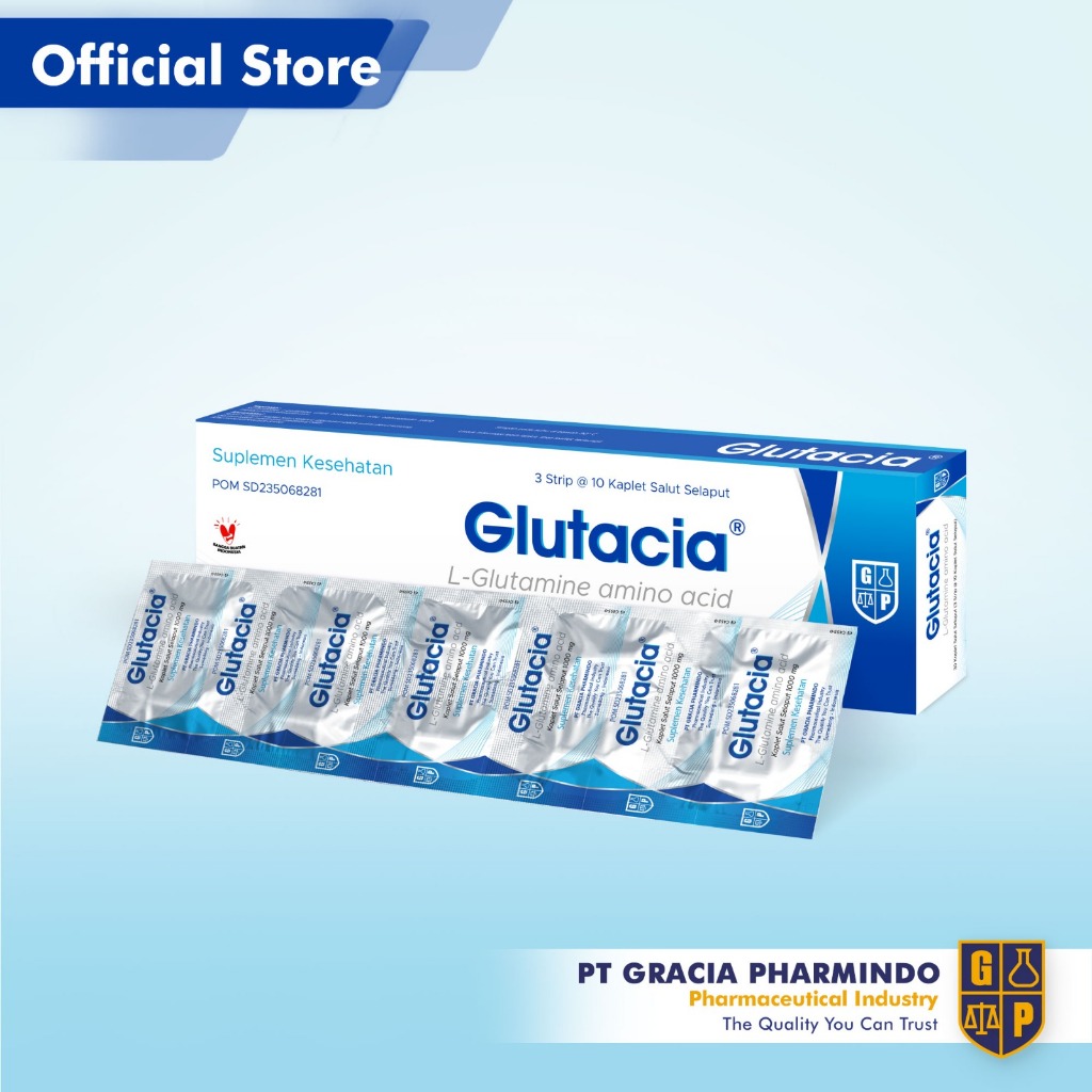 Glutacia Suplementasi Asam Amino L-Glutamine 1000mg