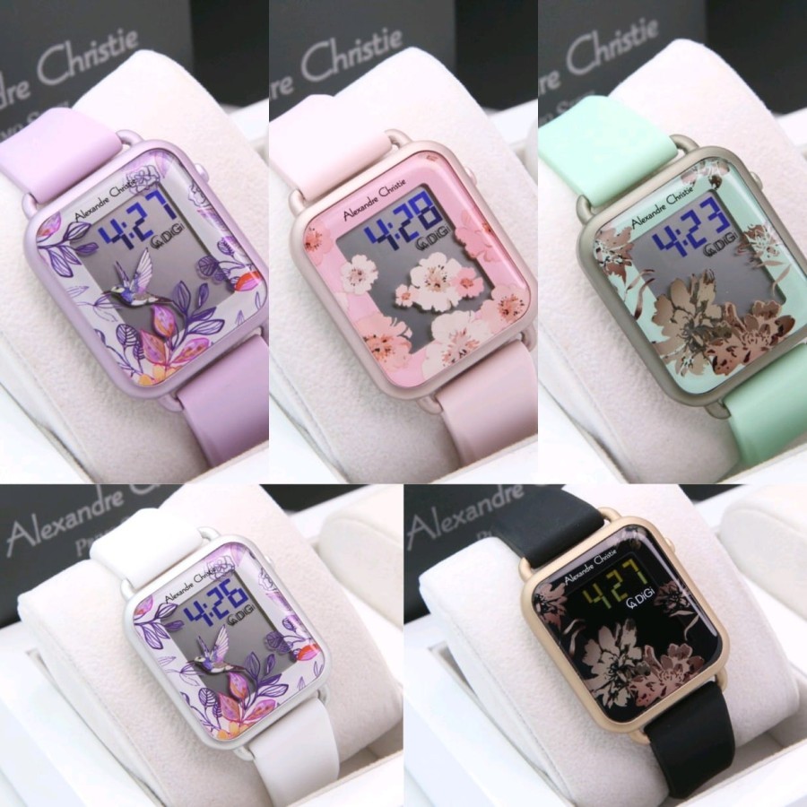JAM TANGAN WANITA ALEXANDRE CHRISTIE AC 9378 AC9378 DIGITAL ORIGINAL