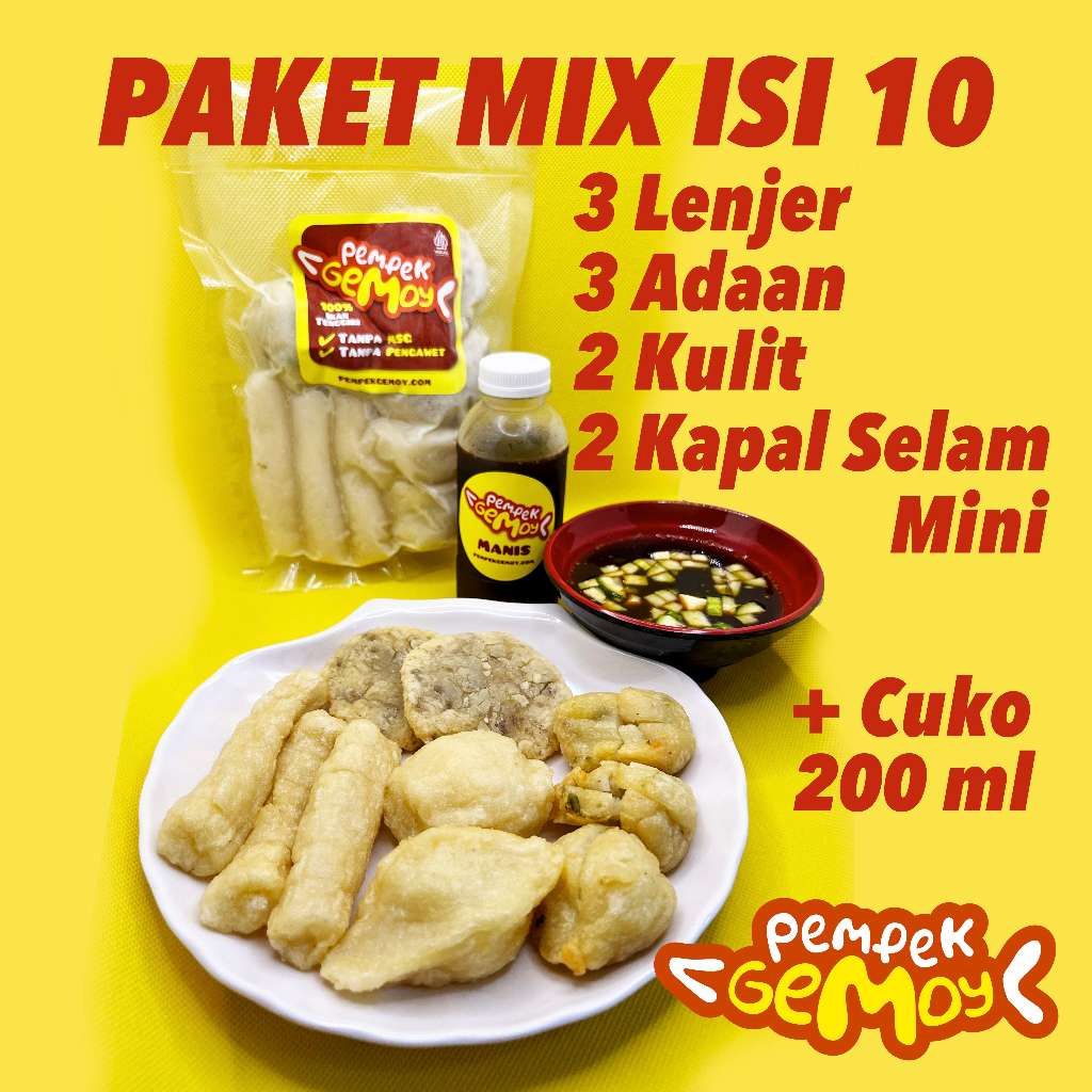 

Pempek Gemoy Premium Palembang Asli isi 10