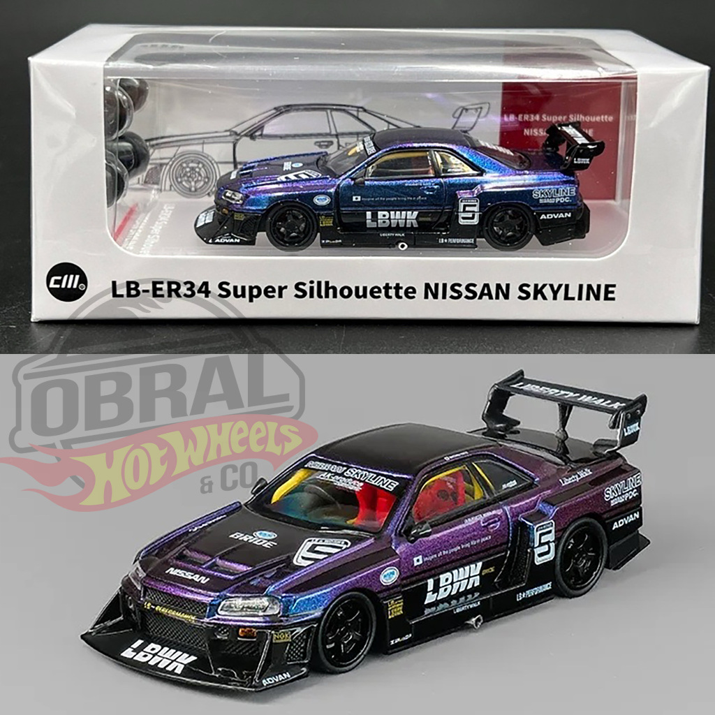 CM Model Nissan LBWK ER34 #5 Chameleon