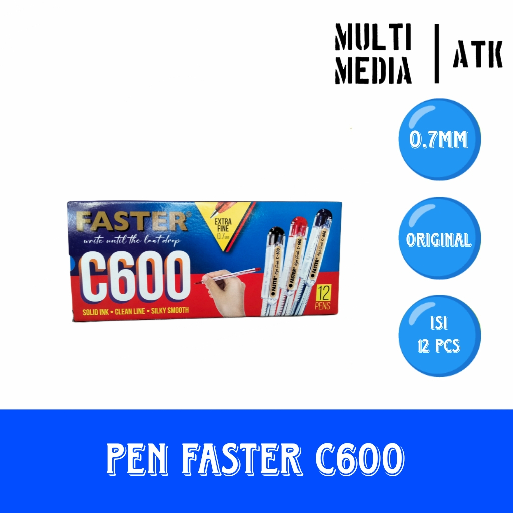 

PULPEN / BALLPOINT FASTER C-600 12 PCS