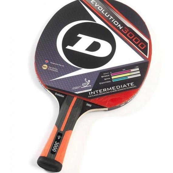 BAD PINGPONG / BET TENIS MEJA DUNLOP EVOLUTION 3000 ORIGINAL 100%