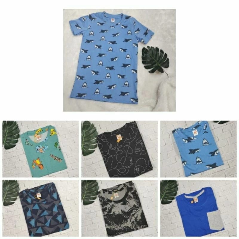 Passion Flower Baju Kaos Anak Laki Laki Cowok Katun