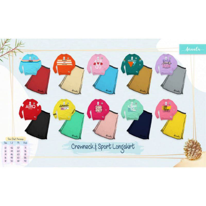 SET CREWNECK SPORT LONGSKRIT AERAAQU | SET ANAK AERAAQU