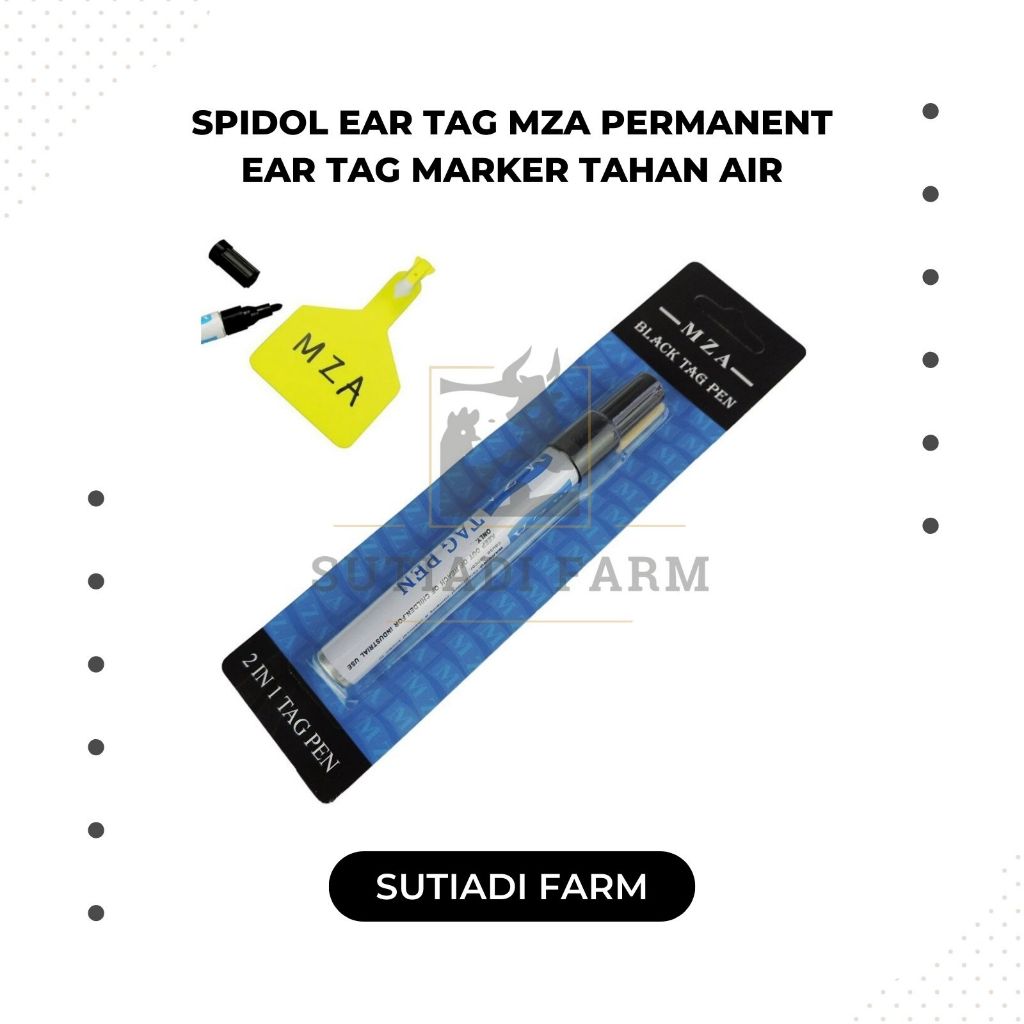 

Spidol Ear Tag Pen MZA Permanent Ear Tag Marker Untuk Ear Tag Polos Tahan Air