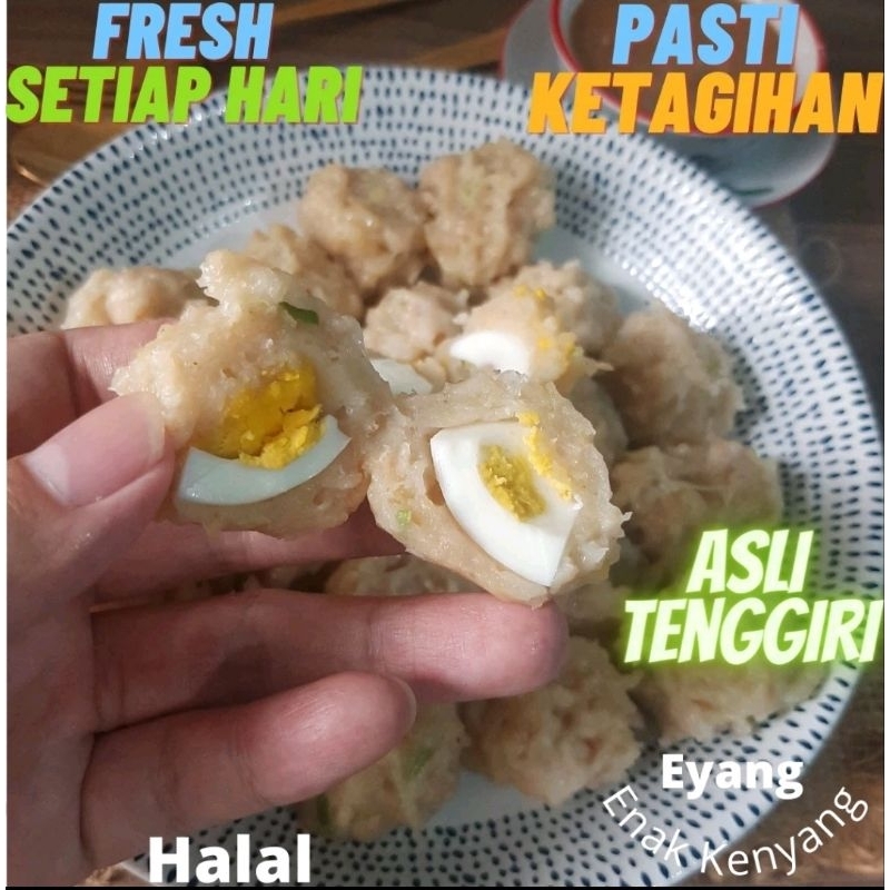 

Siomay Isi Telur Ikan Tenggiri/Somay Ikan Tenggiri Asli 100% Halal, Fresh dan Homemade, Siomay Frozen