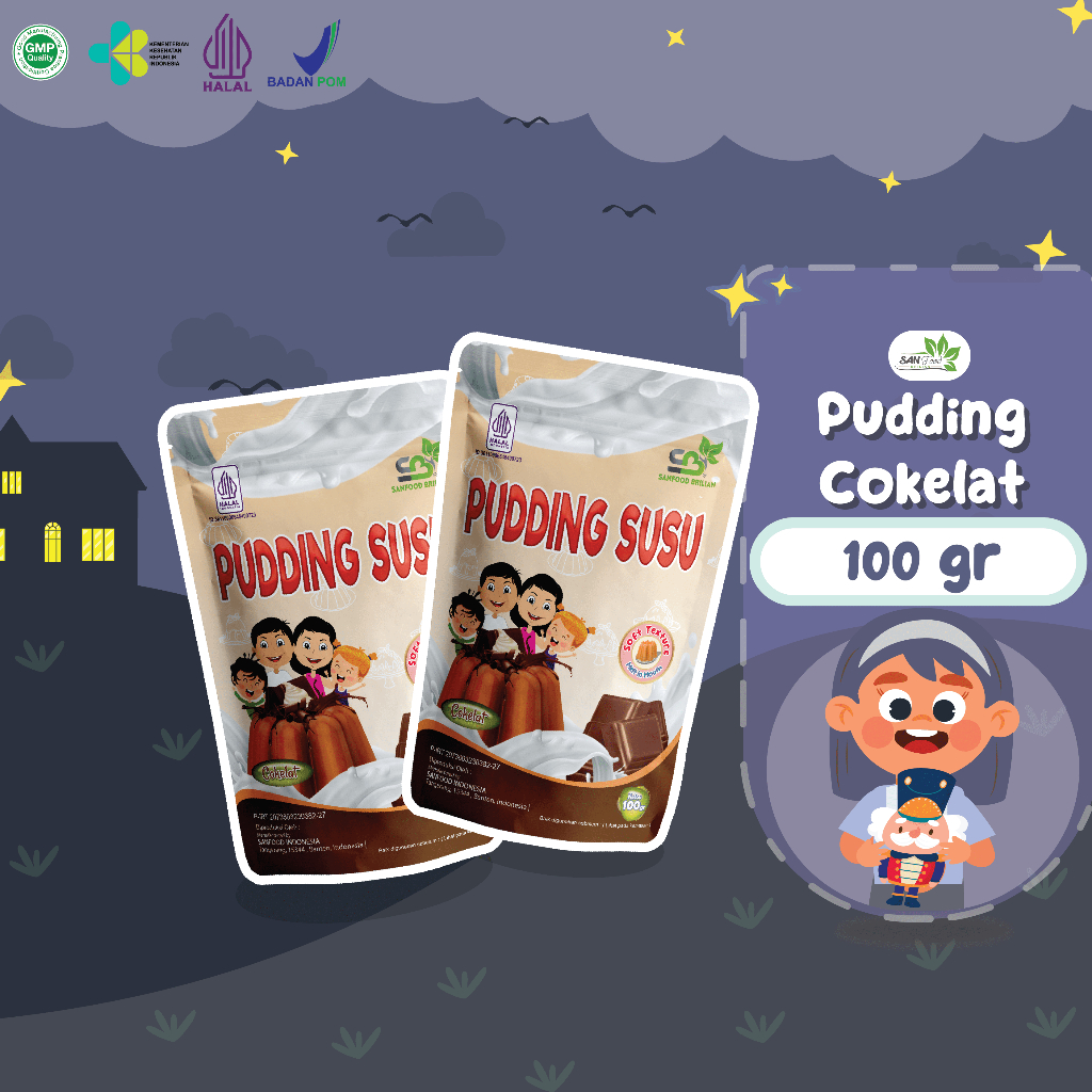 

SANFOOD BRILIAN Silky Milky Puding Cokelat 100gr Silky Pudding