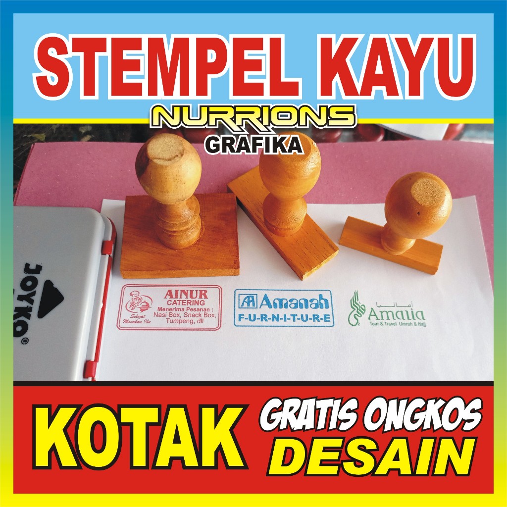 STEMPEL GAGANG KAYU KOTAK