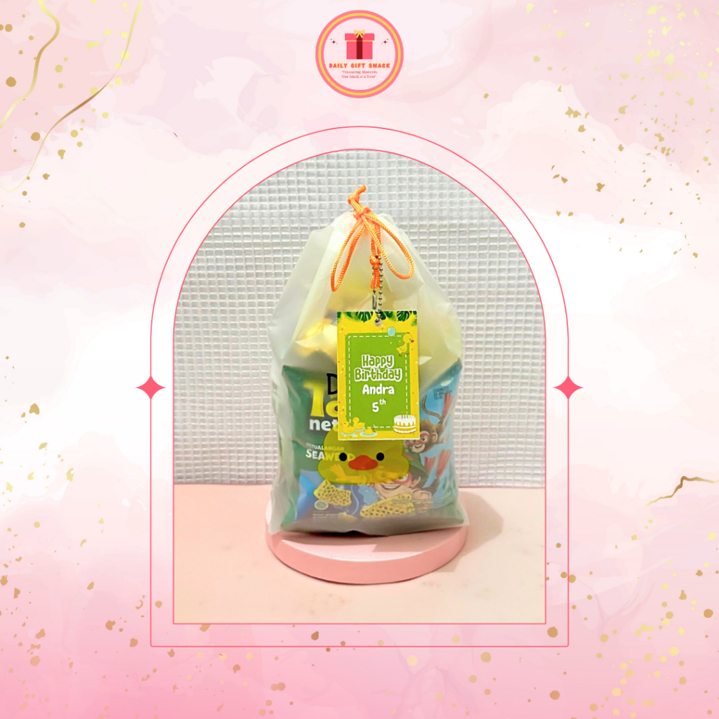

POUCH GIFT B / Snack Gift Termurah / Pouch Hampers Mini / Gift Acara Ulang Tahun, Lebaran, Wisuda, DLL