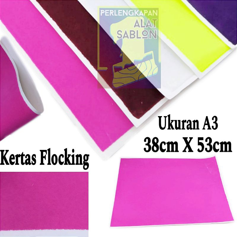 

KERTAS FLOCKING BELUDRU LEMBARAN SABLON UKURAN A3