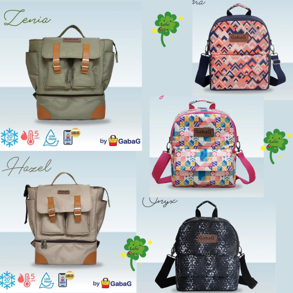 Tas ASI Gabag Cooler Bag  Backpack Back pack Sling Double Compartment Onyx Praya Tora Hazel Zenia Je