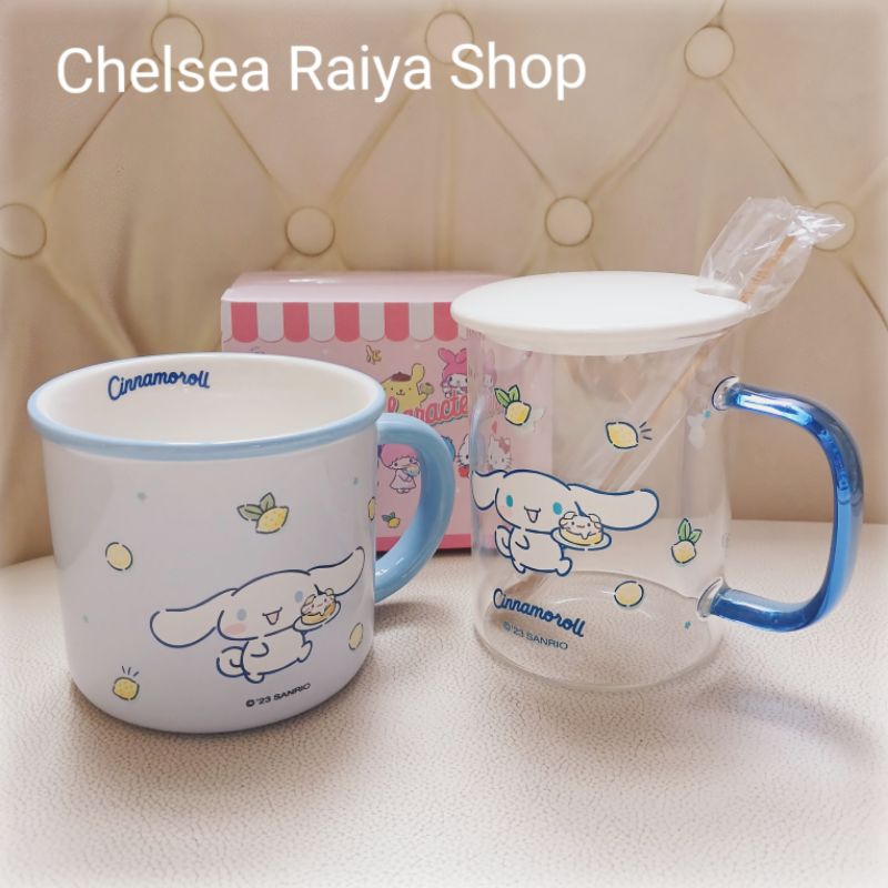 Gelas Kaca Keramik Sanrio Cinnamoroll Lemon 250-350ml Cinamorol Cinamoroll Cinnamonroll Kawaii Origi