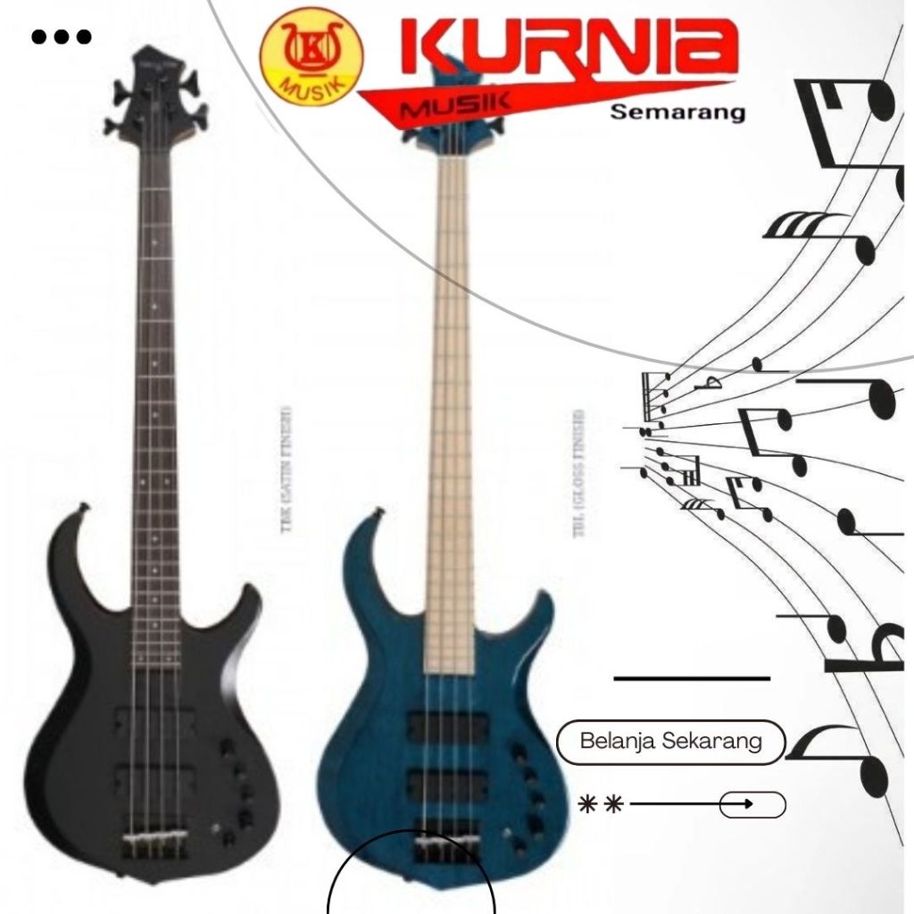Sire Marcus Miller M2-5/M25/M2 5 Bass Elektrik 5 String Varian Warna Black & Blue