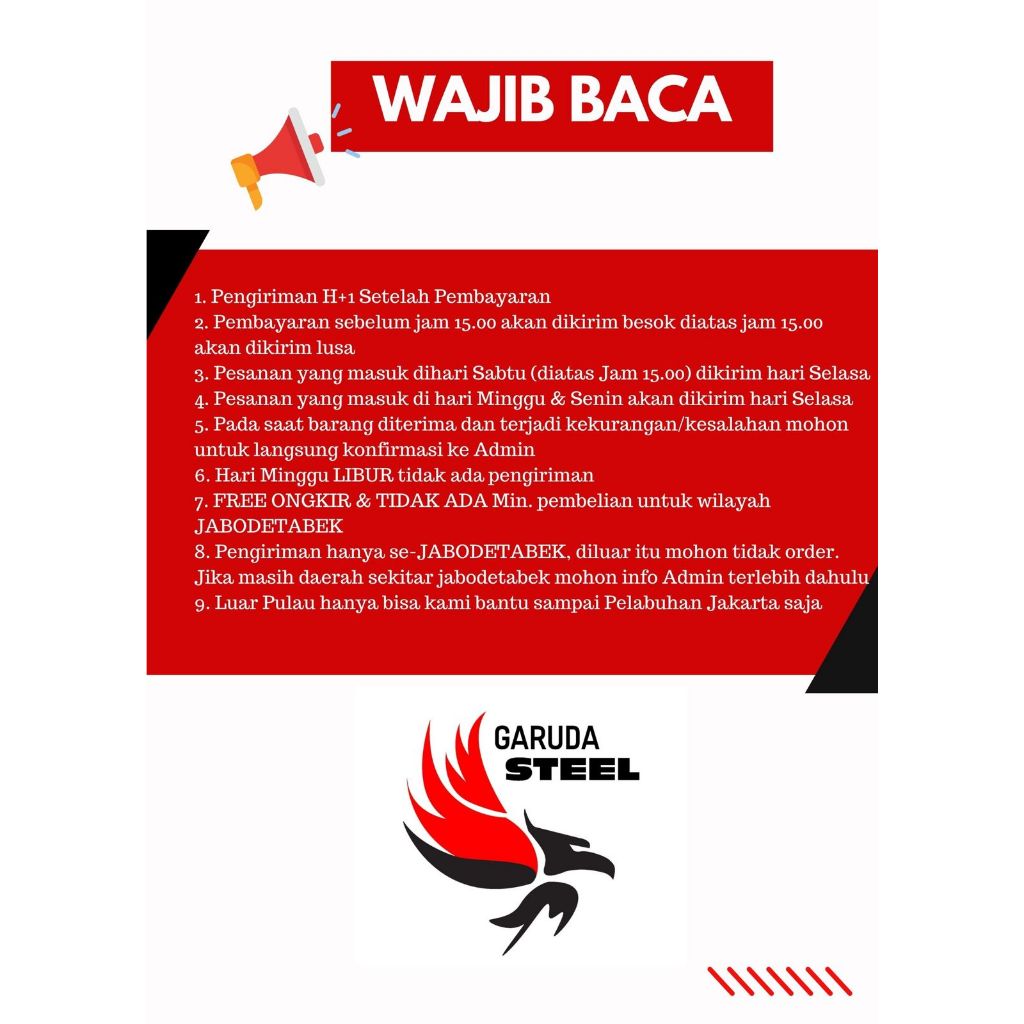 GARANSI (NCIS) ATAP SPANDEK GALVALUM 0,30MM 6 METER