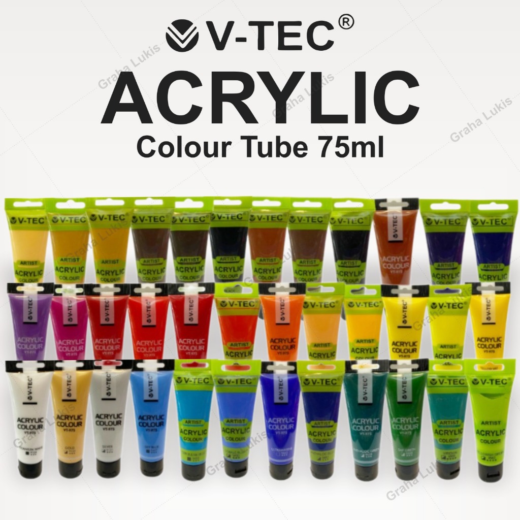 

V-TEC Artist Acrylic Paint 75ml / Cat Akrilik V-TEC 75 ml