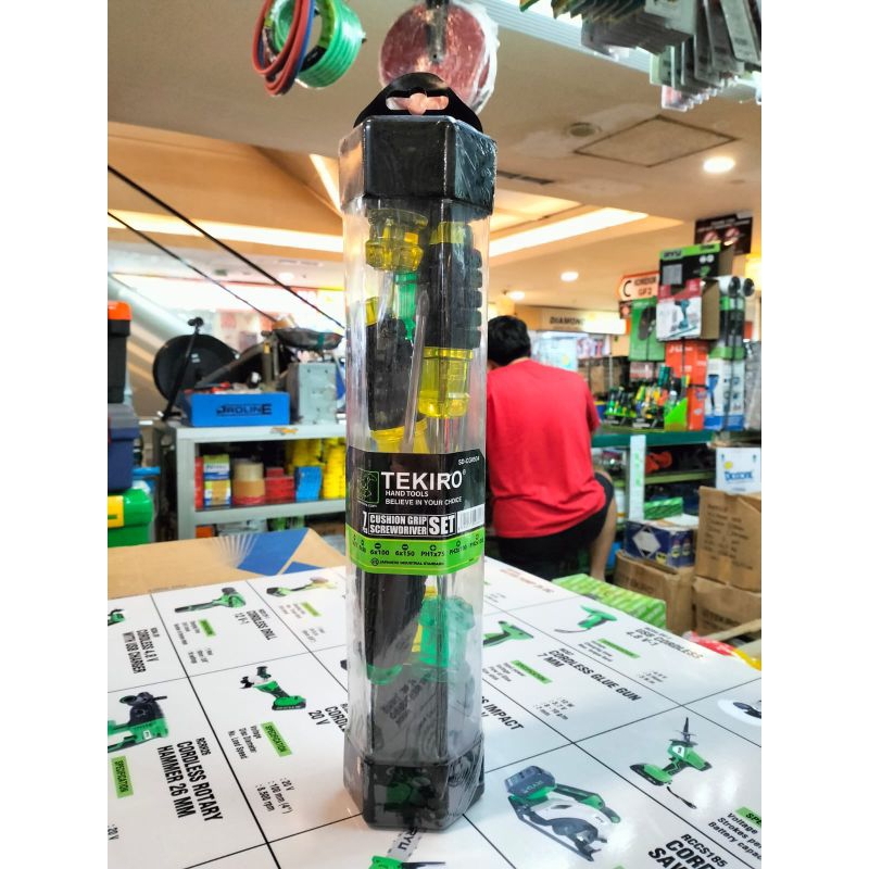 TEKIRO OBENG GAGANG KARET ISI 7 PCS 1 SET ORIGINAL