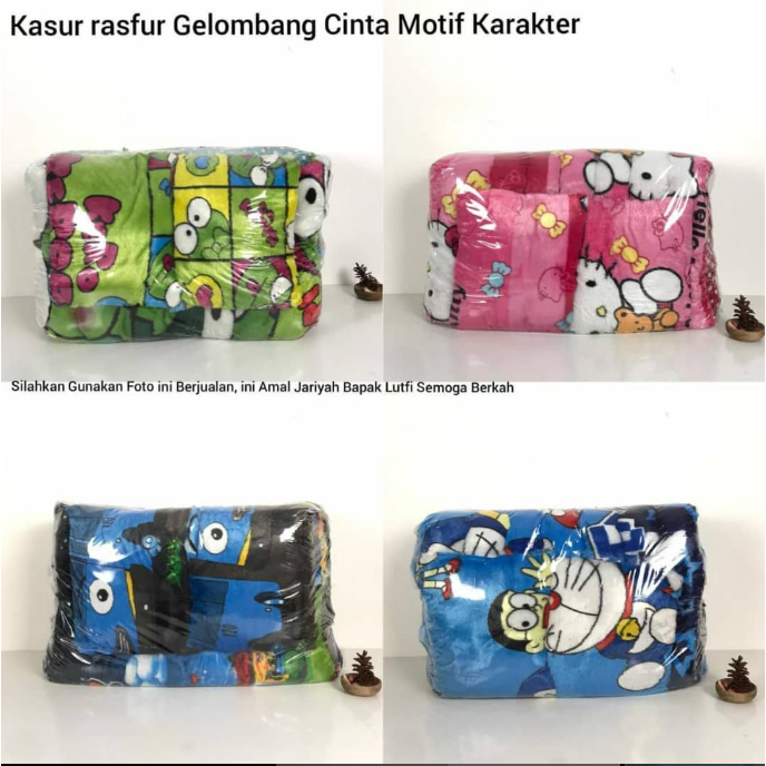 18.Kasur Rasfur Gelombang Cinta Motif Karakter