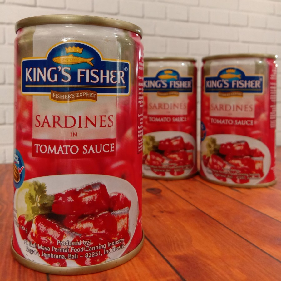

King's Fisher Sarden mini saus tomat Makanan Kaleng 155 gr