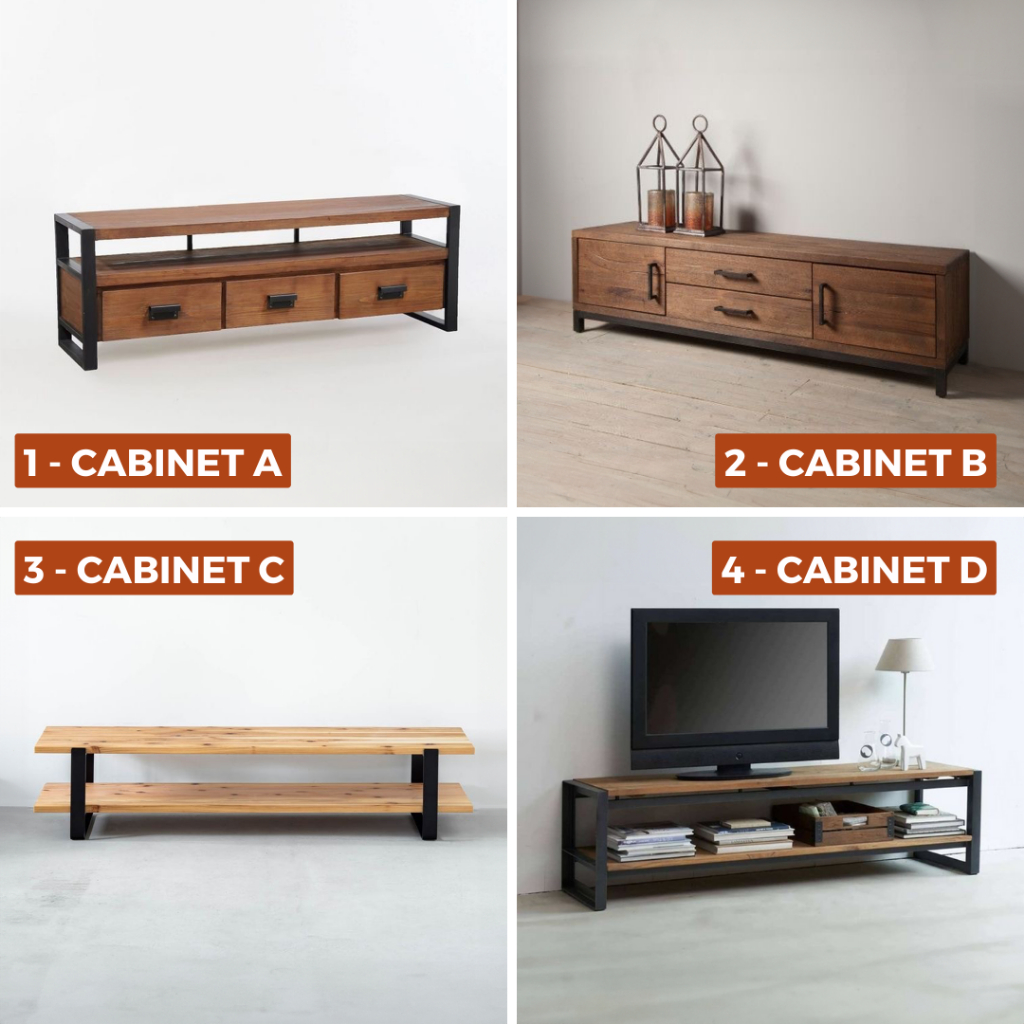 Rak TV Industrial // Meja TV Minimalis // Meja TV Besi