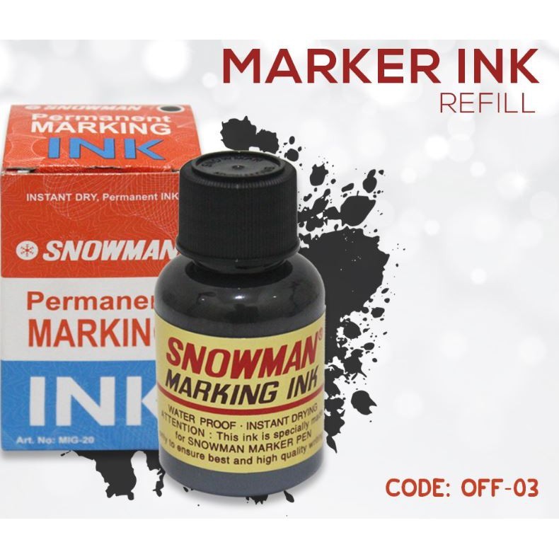 

REFILL / ISI TINTA PERMANENT MARKING SNOWMAN