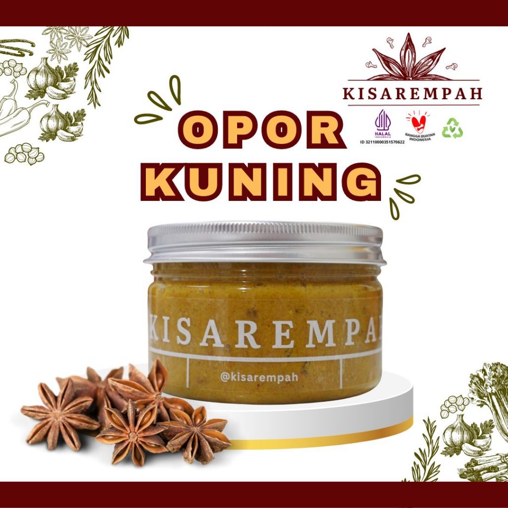 

Bumbu Opor Kuning| 300gr | Bumbu Jar Instant Cepat Saji by KisaRempah