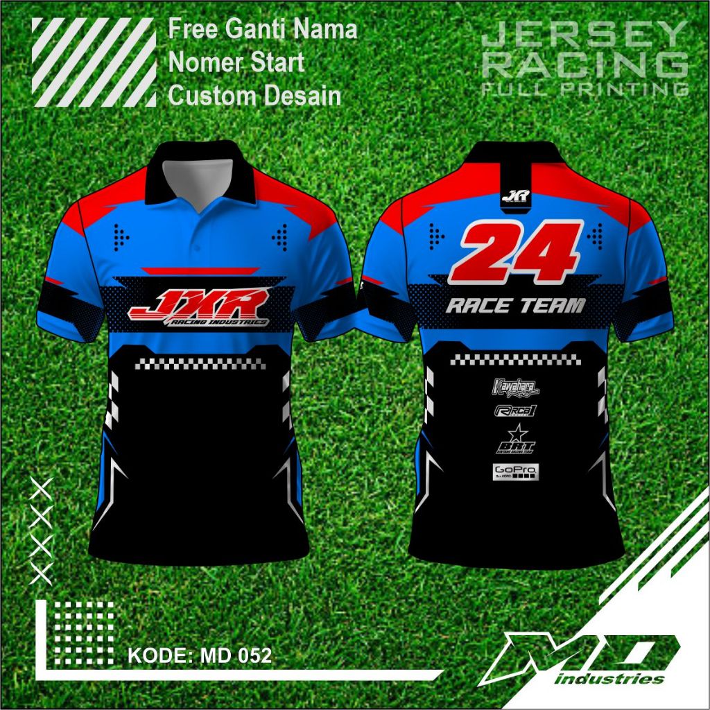Jersey Balap Desain Keren - Baju Balap Racing Printing - Jersey Simple Keren