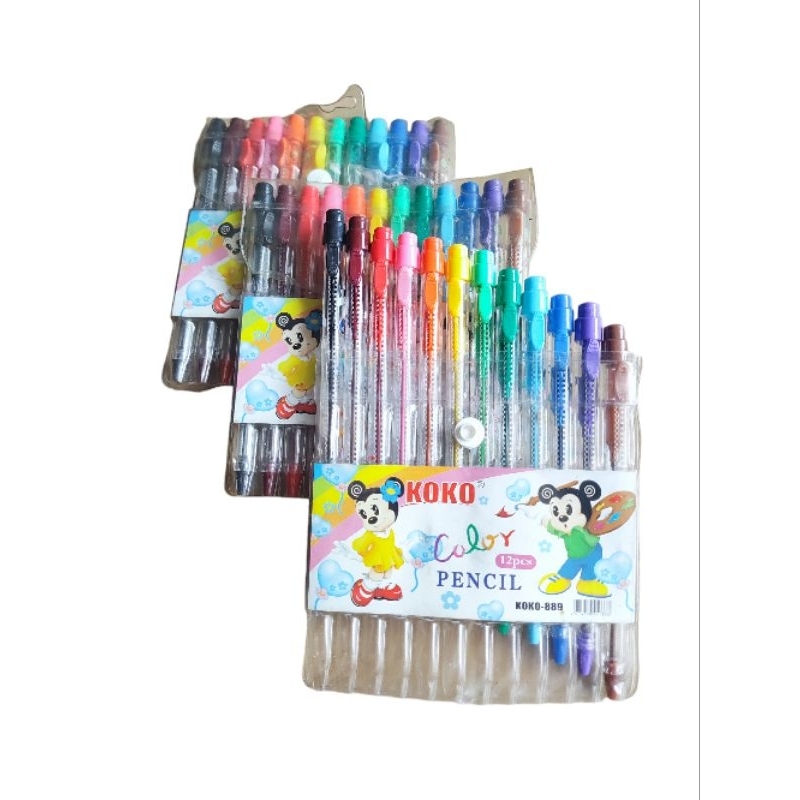 

Pensil warna/color pensil slide/sliding koko 12w