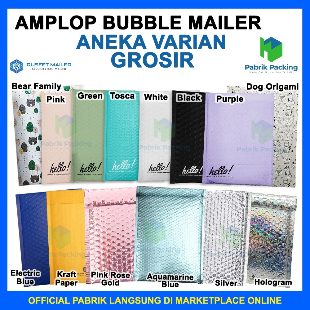 

Bubble Mailer Amplop Bubble Bag Bubble Packing Online Termurah