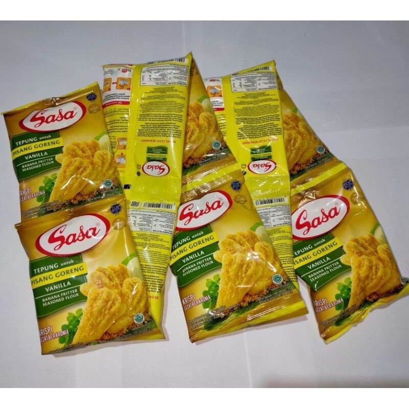 

Sasa Tepung Pisang Goreng Vanila Renceng [10x70 Gr ]