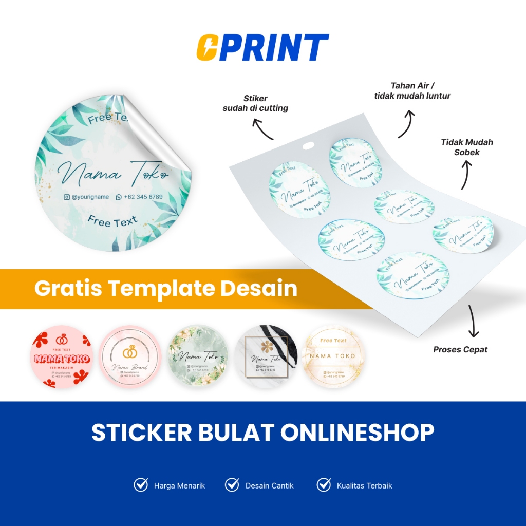 

Stiker Vinyl Online Shop Custom Bulat Anti Air Custom Free Template