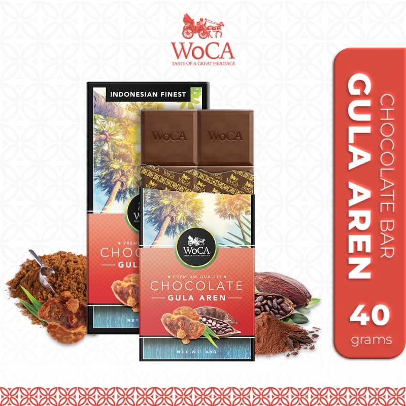 

WoCA Premium Chocolate Bar - Cokelat Batang Rasa Gula Aren - 40 gram