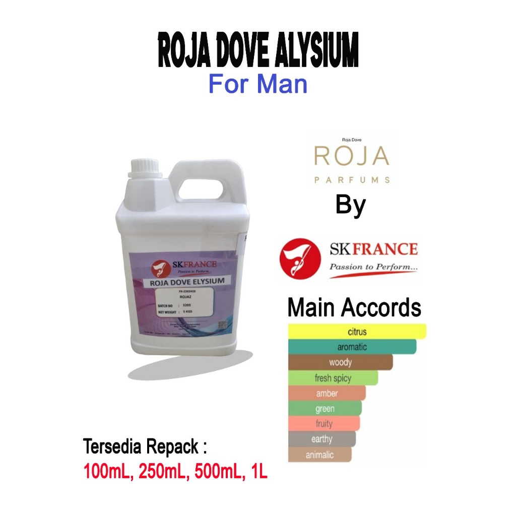 Biang/Bibit parfum murni Roja Dofe Alysiumm by sk france/tanpa campuran