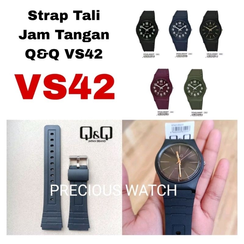 Strap Tali Jam Tangan Q&Q QQ QnQ VS42 VS 42 VS-42