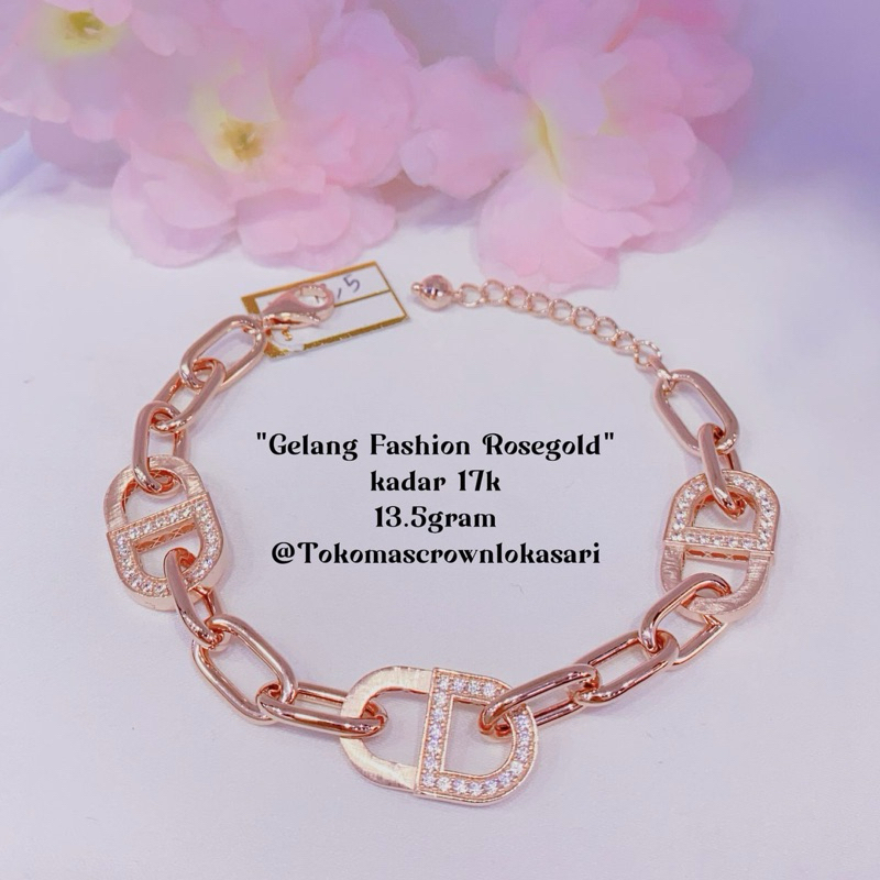 GELANG TANGAN FASHION WANITA MODEL TERBARU EMAS ASLI