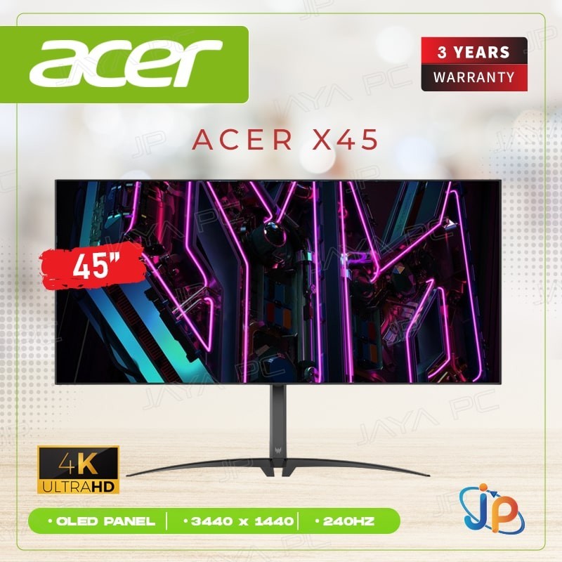 Monitor Acer Predator LED OLED X45 - Curved 4K UHD 45" Inch