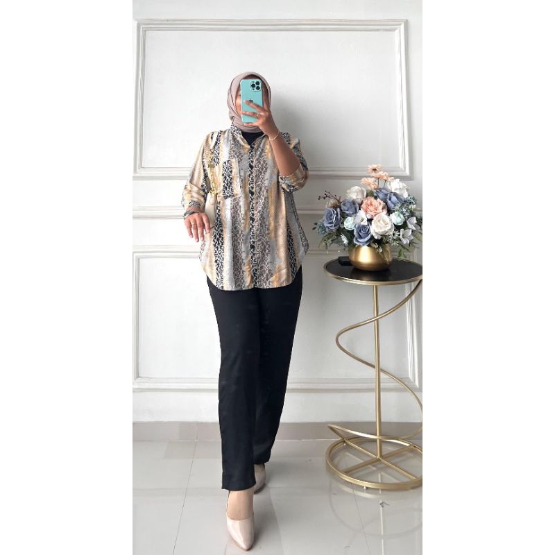 setcel bahan rayon twill/ celine one set