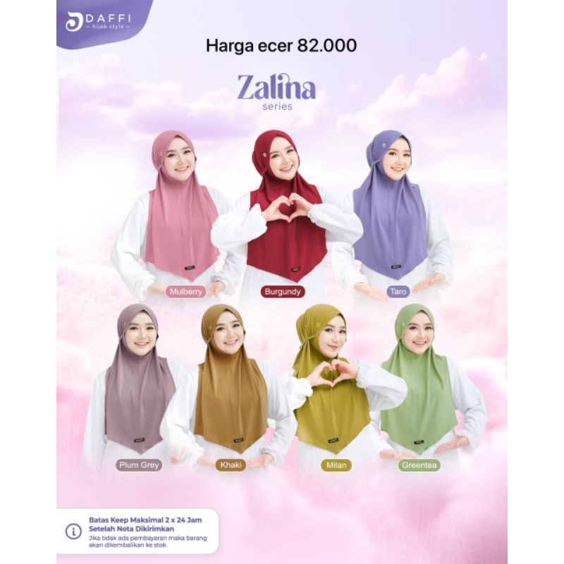 hijab daffi series zalina by daffi original