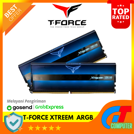 T-Force XTREEM ARGB Blue DDR4 64GB 2x32GB PC 3600 Mhz Memory