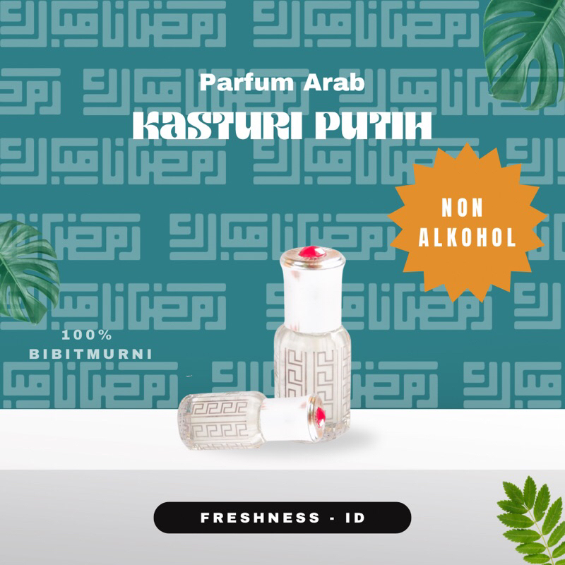 KASTURI PUTIH | Stik Bukan Roll on | Parfum Arab 100% Bibit asli