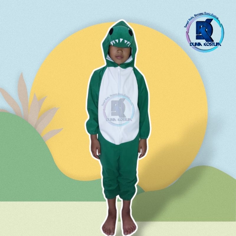 BAJU KOSTUM ONESIE BINATANG DINOSAURUS /KOSTUM ANAK DAN KOSTUM DEWASA/BAJU KOSTUM CARNAVAL DAN PENTA