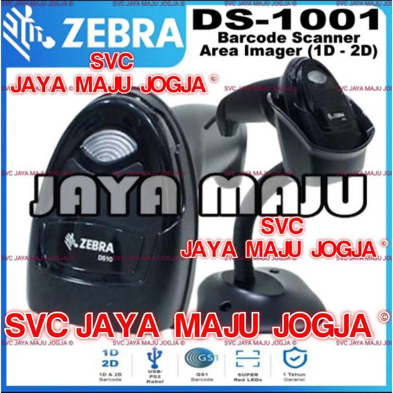 ZEBRA  DS 1001  //  JANZ  BY  ZEBRA  DS 1001  -  USB  -  2D  1D  ||  BARCODE SCANNER HANDHELD - AREA
