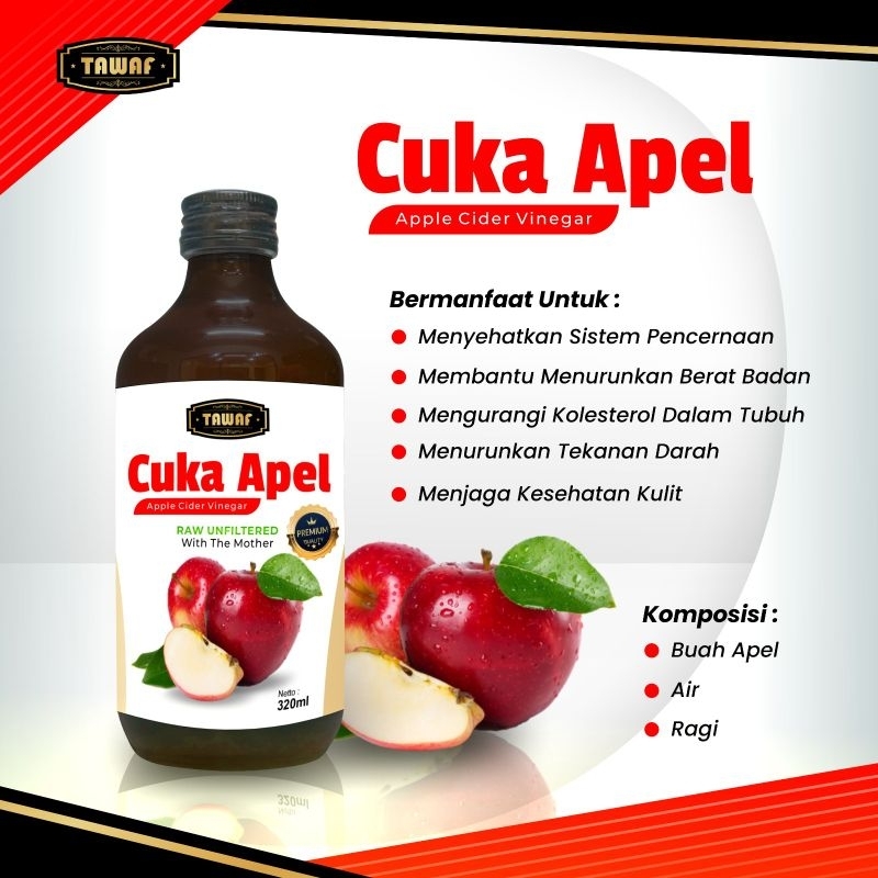 

cuka apel organik kwalitas terbaik tawaf