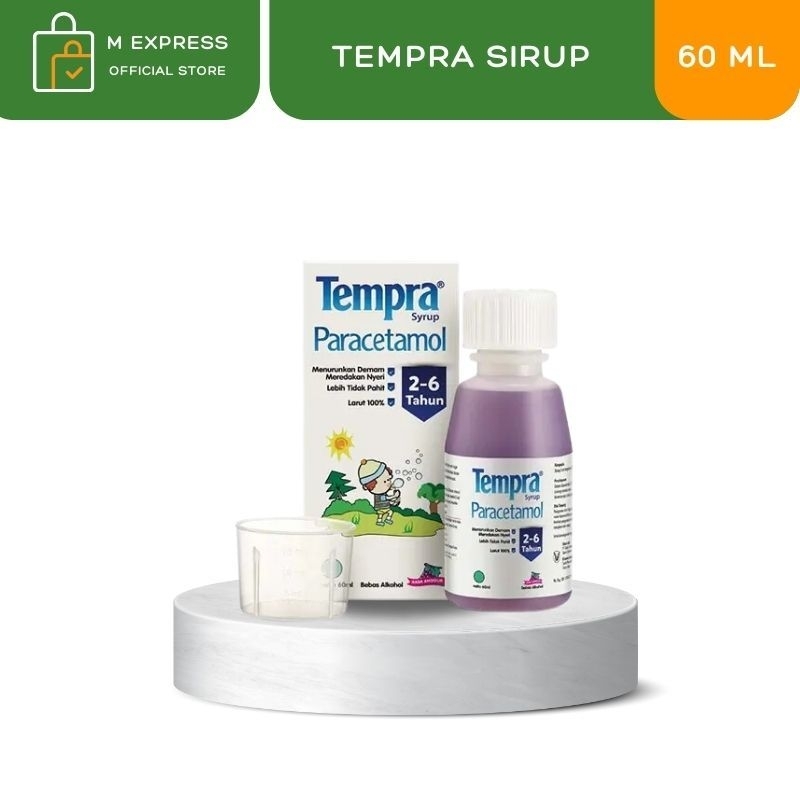 [M EXPRESS] TEMPRA SIRUP ANGGUR - Obat Penurun Demam / Panas Bayi & Anak 60ml