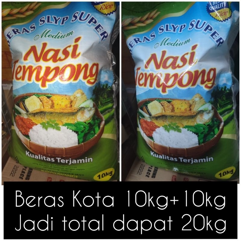

Beras Tempong Super SLYP Super Medium 10Kg+10kg Uenak Mantull