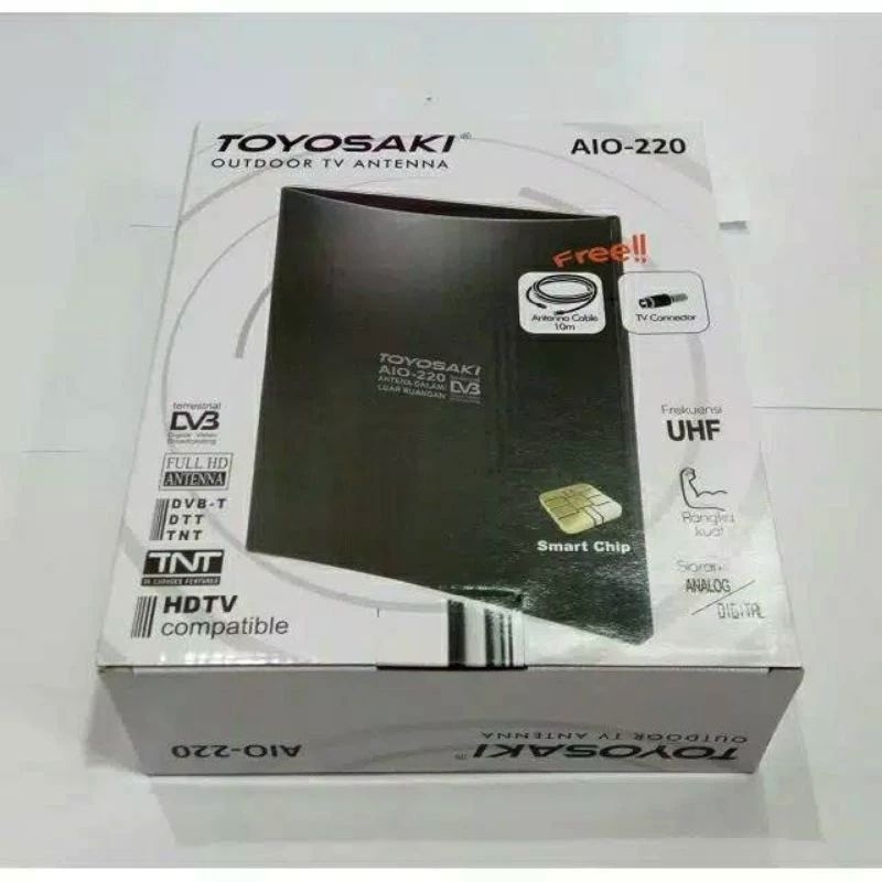 TOYOSAKI ANTENA TV DIGITAL AIO-220 ANTENA TV BOSTER INDOOR OUTDOOR