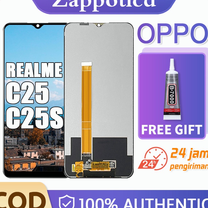 COD ORI 1 LCD oppo realme c25c25s original layar hp Fullset touchscreen
