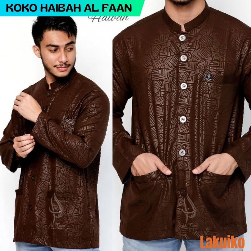 BAJU KOKO HAIBAH AL FAAN - Baju Haibah Kurta Gamis Koko Alfaan Haibah lengan Panjang