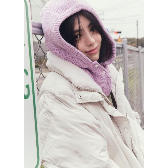 Kupluk kerudung rajut Han so hee