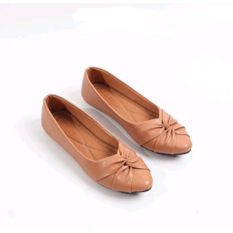 Clavio Tania Flatshoes Sol Karet Anti Licin